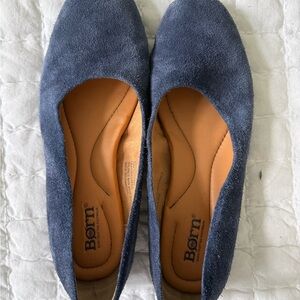 Born Blue Suede Flats